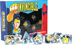 Invincible: Blood Damaged Resin Poly Dice Set