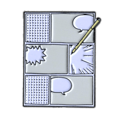 Blank Comic Enamel Pin - Starbase 505