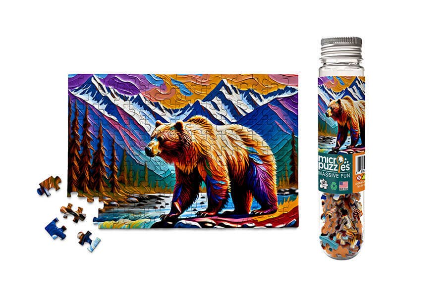 Colorful Bear Mini Jigsaw Puzzle - Starbase 505