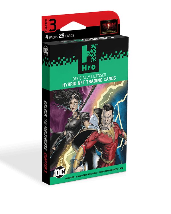 DC | HRO Chapter 3: Hybrid Trading Cards 4 - Pack Premium Booster Box, 29 Cards - Starbase 505