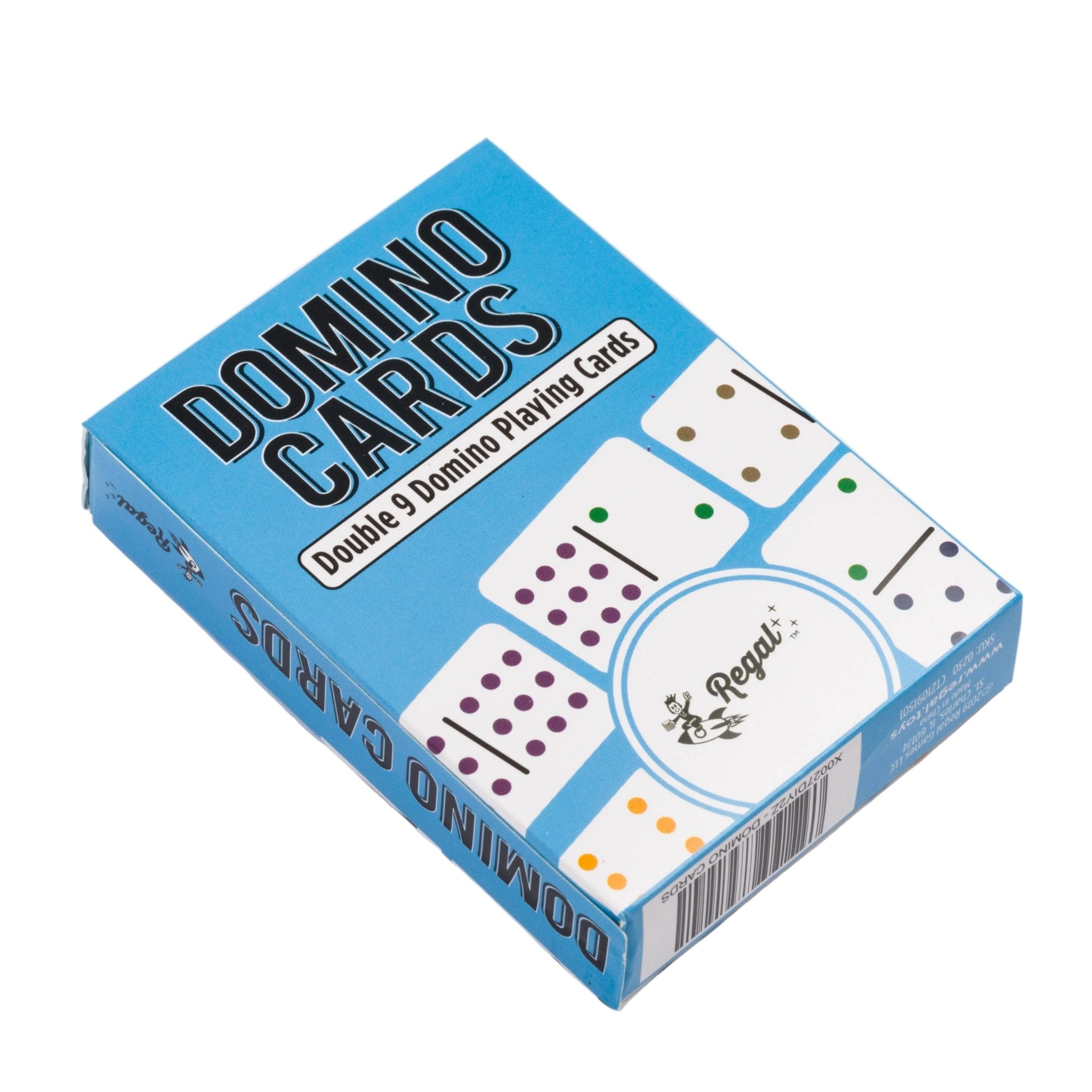 Double 9 Colored Dot Domino Playing Cards - Starbase 505