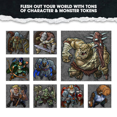 Dungeon Craft - Castles & Keeps Book 2D Terrain for RPGs - Starbase 505