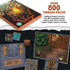 Dungeon Craft - Castles & Keeps Book 2D Terrain for RPGs - Starbase 505