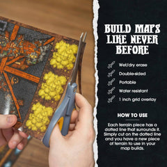 Dungeon Craft - Cursed Lands Book 2D Terrain for RPGs - Starbase 505