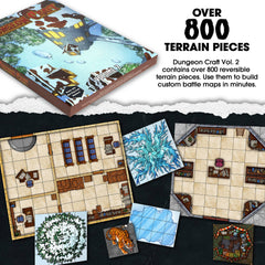 Dungeon Craft: Volume 2 Book 2D Terrain for RPGs - Starbase 505