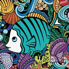 Fish Doodle Mini Jigsaw Puzzle - Starbase 505