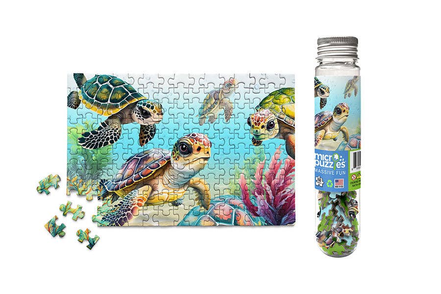 Flippin Awesome Sea Turtles Mini Jigsaw Puzzle - Starbase 505