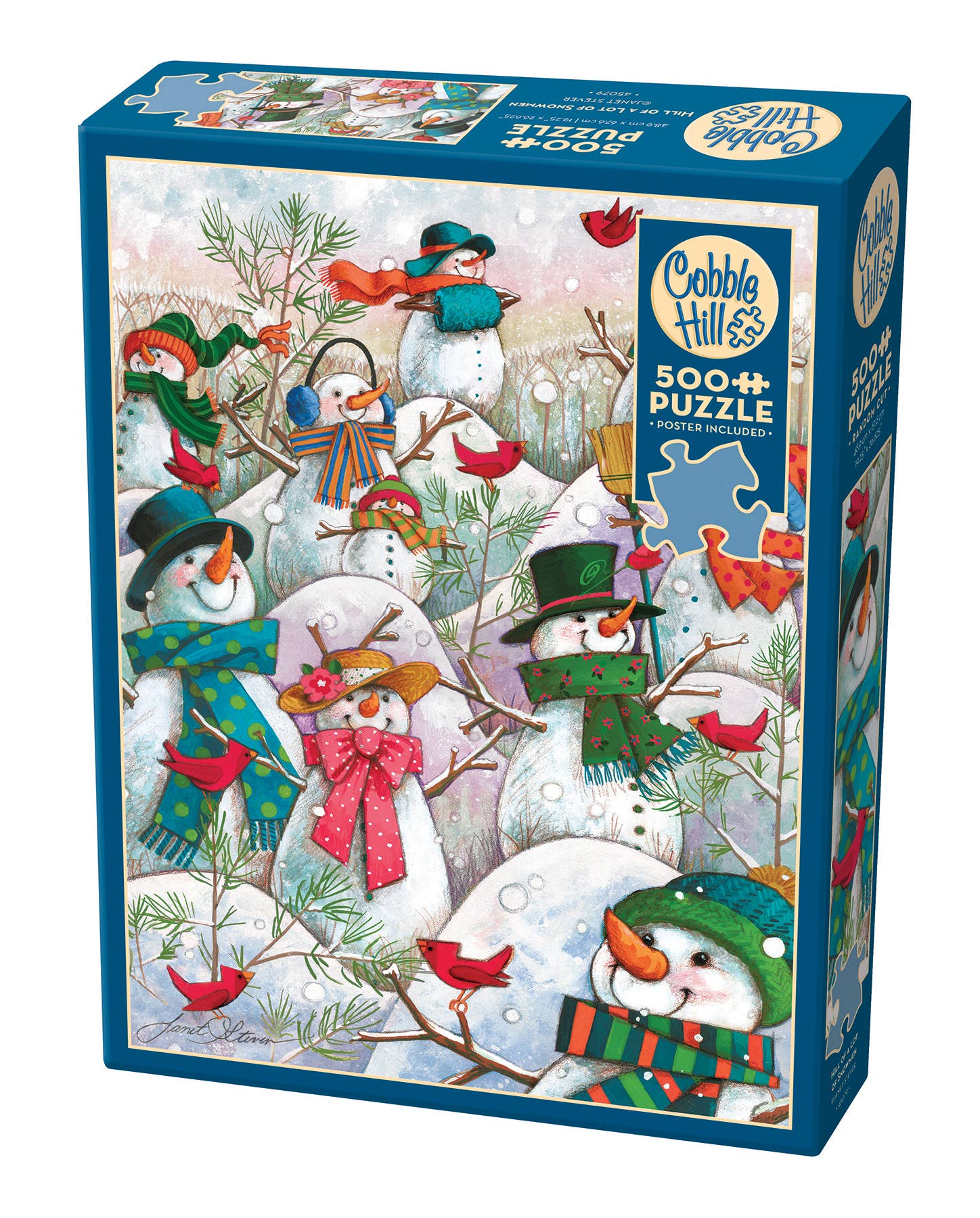 Hill of a Lot of Snowmen 500pc Puzzle - Starbase 505