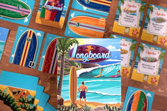 Longboard Surfboard - Shaping Board Game - Starbase 505
