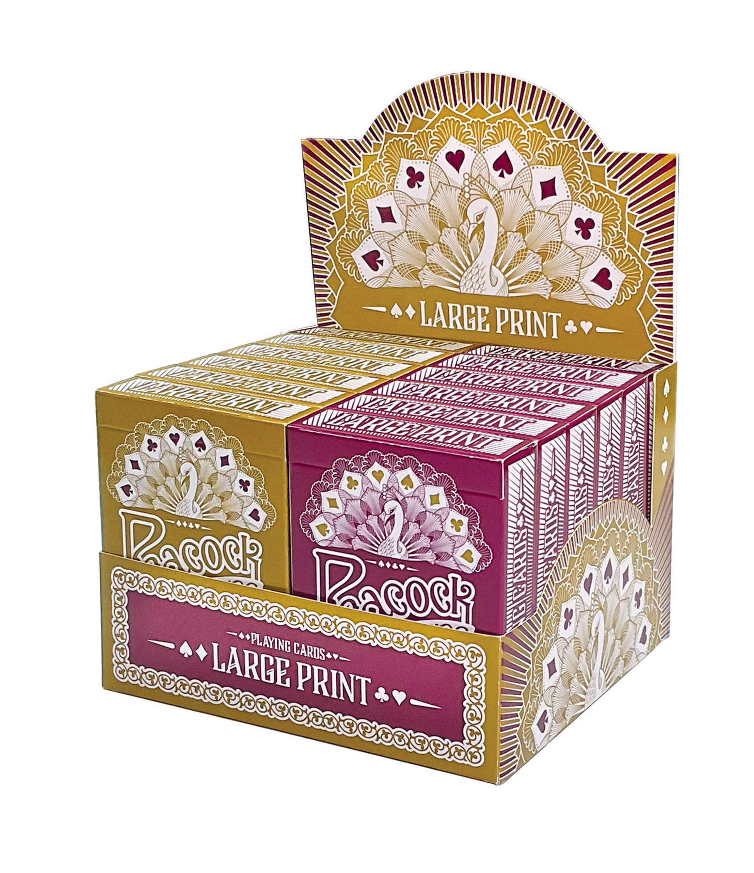 Peacock Deck of Large Print Playing Cards - Starbase 505