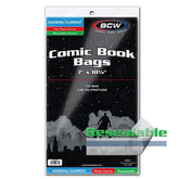 Resealable Current/Modern Comic Bags - Thick - Starbase 505