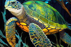 Sea Turtle - Marine Life Mini Jigsaw Puzzle - Starbase 505