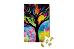 Stained Glass Tree Mini Jigsaw Puzzle - Starbase 505