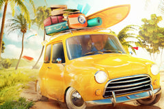 Surfin Safari Mini Jigsaw Puzzle - Starbase 505