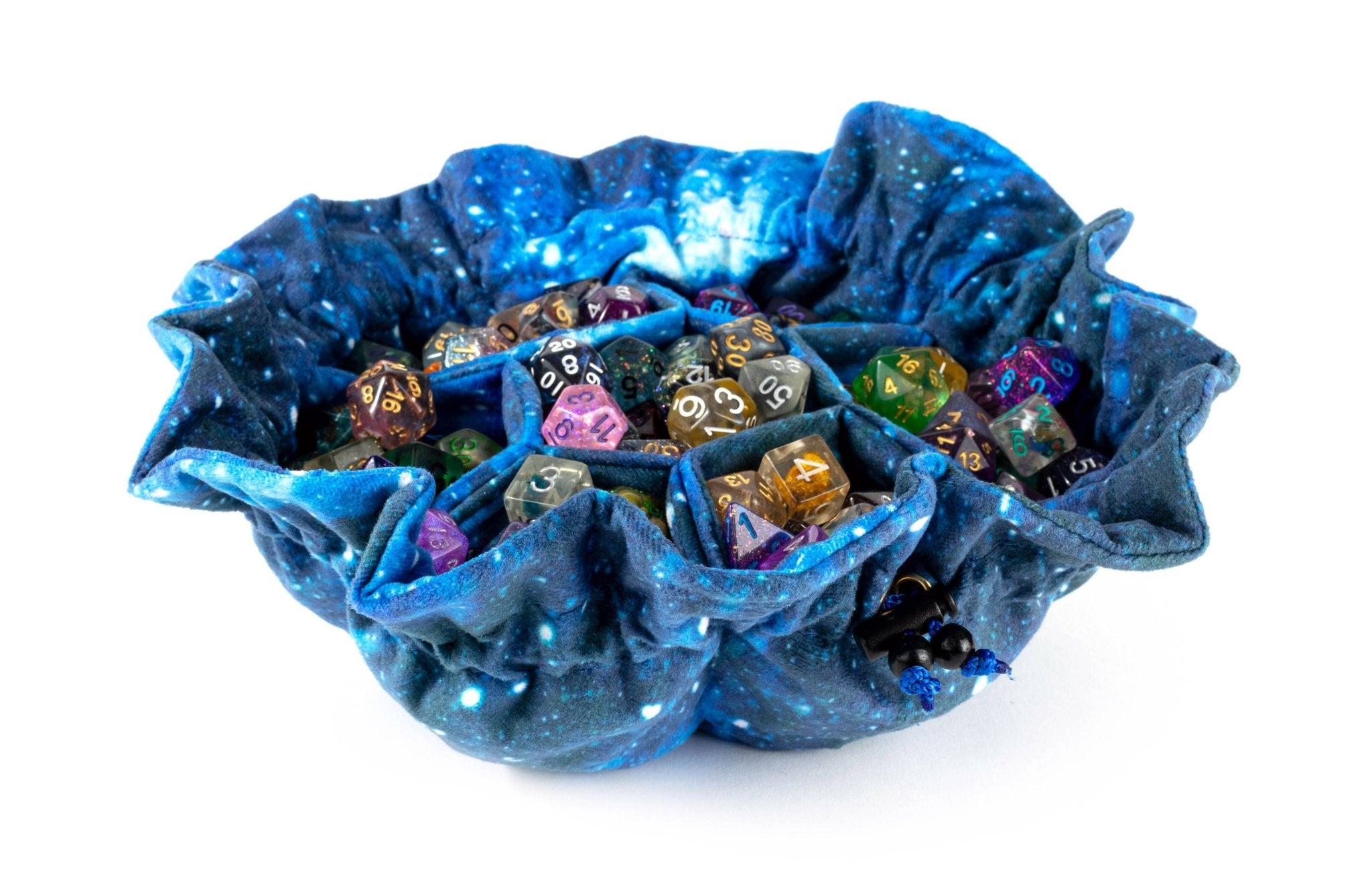 Velvet Compartment Dice Bag with 7 Pockets - Starbase 505