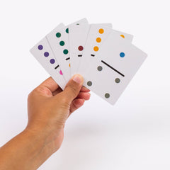 Double 9 Colored Dot Domino Playing Cards - Starbase 505
