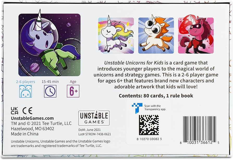 Unstable Unicorns: Kids Edition - Starbase 505